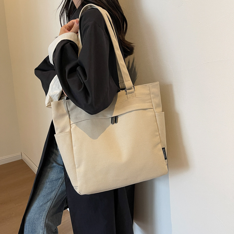 2024新款高中上课补习袋白领通勤单肩包女大学生电脑包